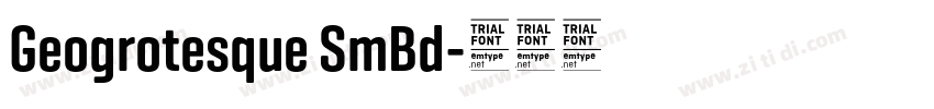Geogrotesque SmBd字体转换